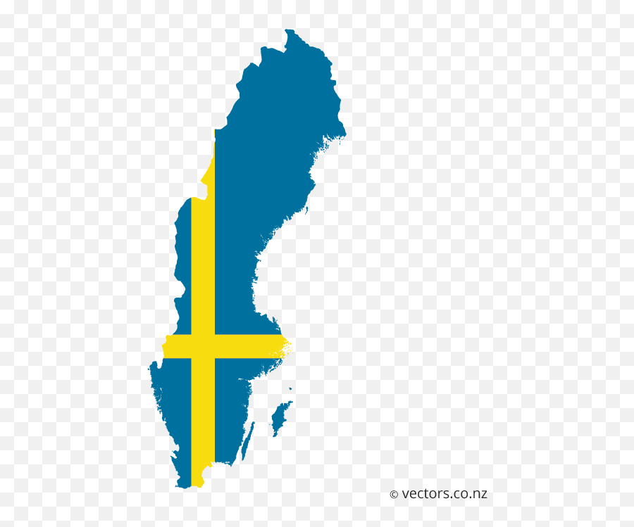 Flag Vector Map Of Sweden Flag Vector Map Vector Flag - Sweden Emoji,Denmark Flag Emoji