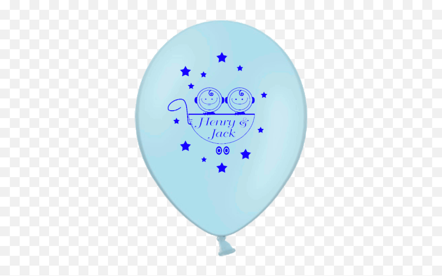 Twins In A Pram U2013 The Printed Balloon Company Emoji,Twinning Emoticon