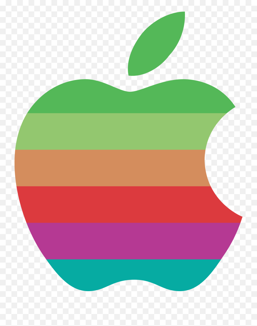 Apple Logo Rainbow Wallpapers - Wallpaper Cave Transparent Retro Apple Logo Emoji,Rainbow Emoji Iphone