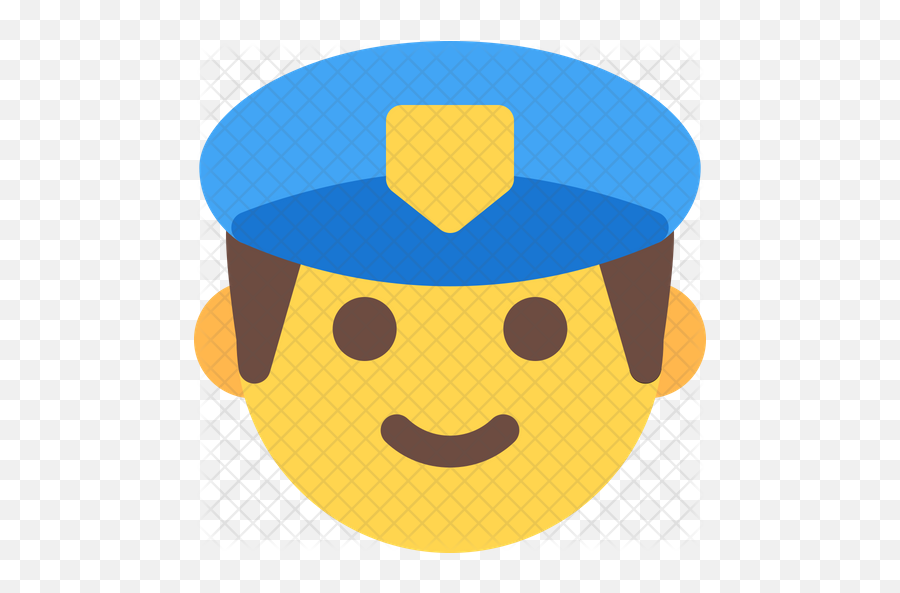 Man Police Emoji Icon Of Flat Style - Happy,Handcuffs Emoji