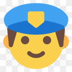 Man Police Emoji Icon Of Flat Style - Happy,Handcuffs Emoji