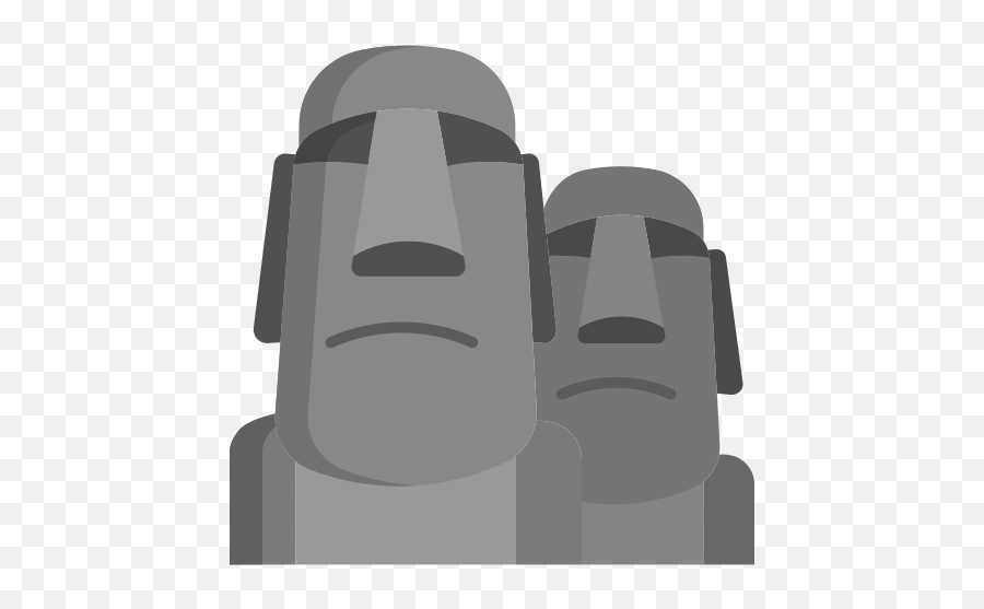 Moai - Free Monuments Icons Emoji,Stone Head Emoji Transparent
