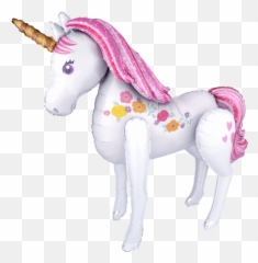 46 Giant Magical Unicorn Airwalker Balloon Emoji,Mythical Creatures Emoji