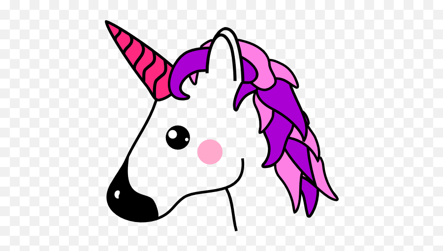 Unicorn Head Fantasy Animal Free Svg File - Svgheartcom Emoji,Unicorn Emoticon