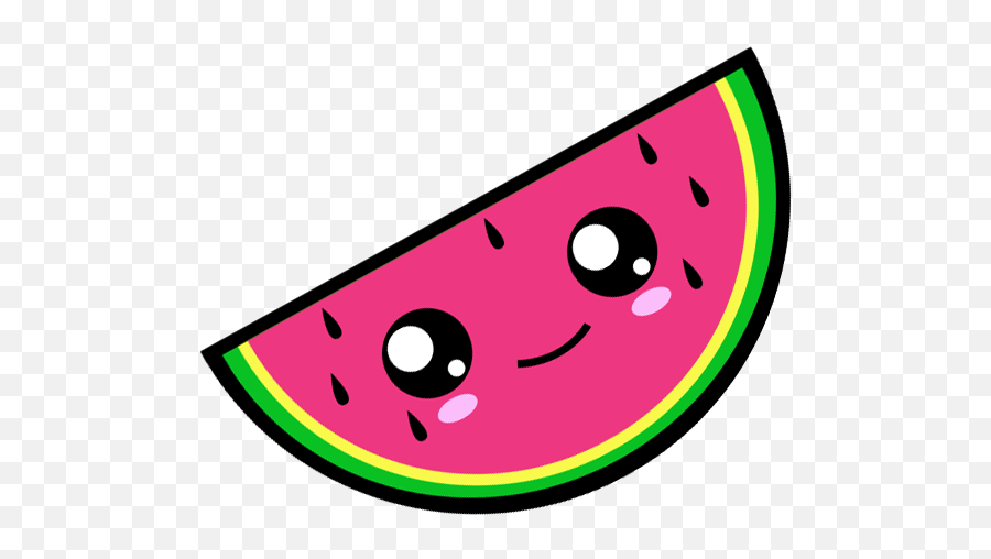 Pink Clipart Watermelon Pink - Dibujos Faciles De Sandia Emoji,Emoji Watermelon Gummy
