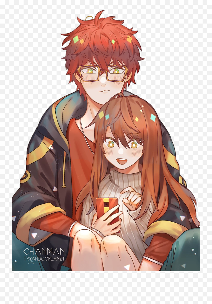 Mc 707 Seven Sticker - Seven Mystic Messenger Fanarts Emoji,Mystic Messenger 707 Emoji Gif