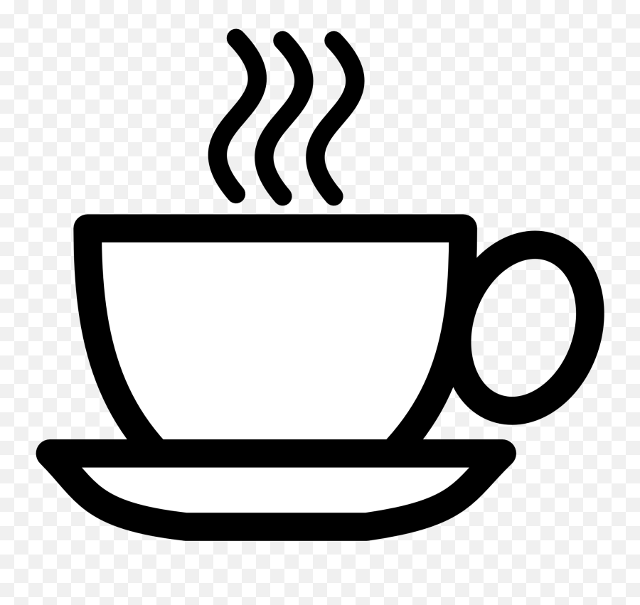 Tea Clipart Cupblack Tea Cupblack Transparent Free For - Coffee Black And White Icons Emoji,Steaming Bowl Emoji