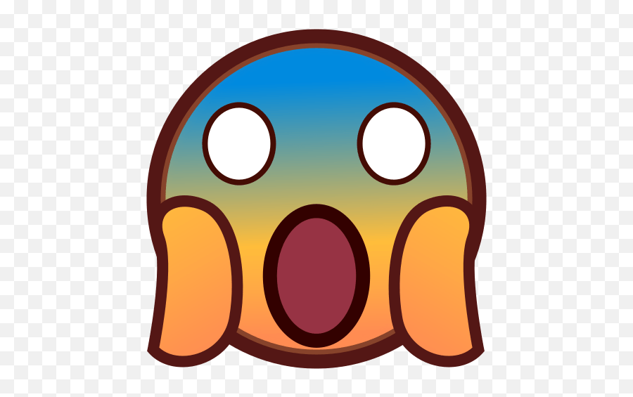 Face Screaming In Fear - Emoji Face Screaming In Fear Png,Screaming Emoji