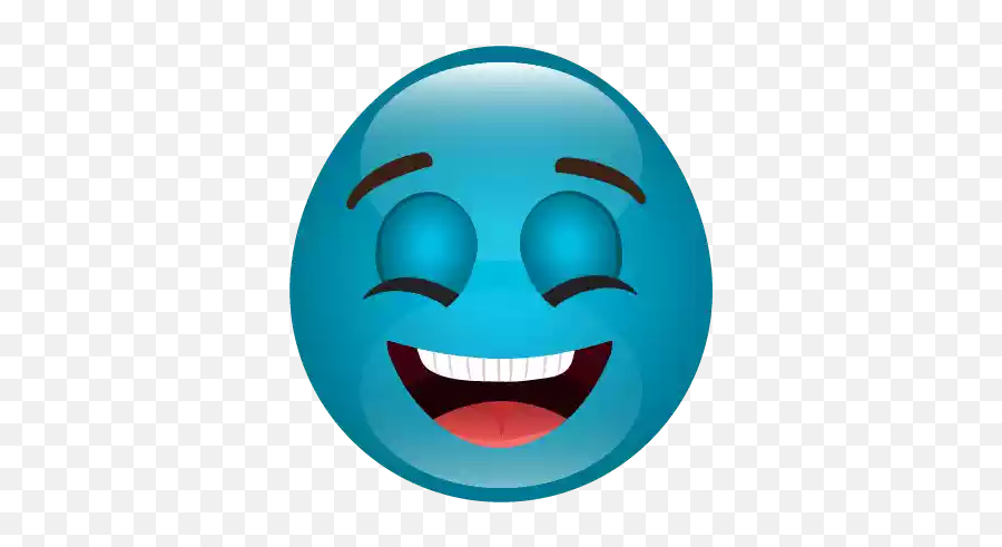 Cute Blue Emoji Transparent Images Png Png Mart - Happy,Cutest Emojis Ever