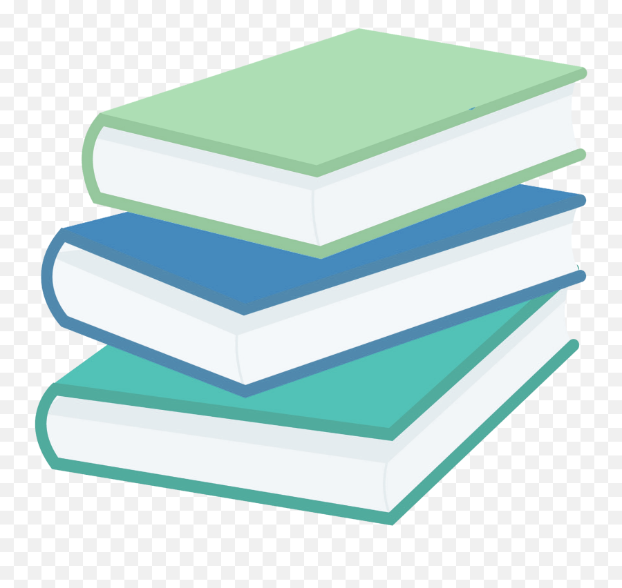 Download Messy Stack Of Books - Clip Art Png Image With No Books Blue And Green Emoji,Books Emoji Png