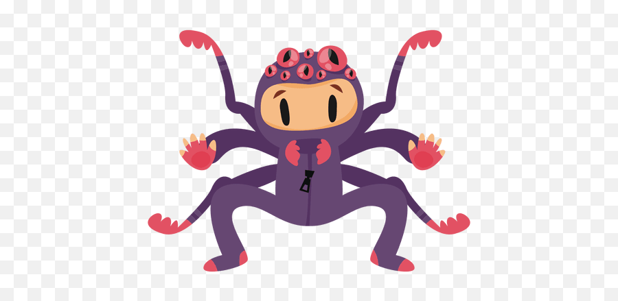 Spider Halloween Costume Cartoon - Transparent Png U0026 Svg Animados Disfraces Png Emoji,How To Make Emoticon Costume