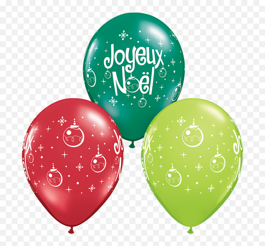 11 Inches Latex Balloon - Joyeux Noël Décorations 50 Vézina Party Centre Museum Park Emoji,Balloon Emoji For Facebook