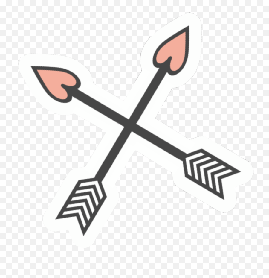 Cupid Love Arrow Line Sticker - Dart Flight Emoji,Cupid Arrow Emoji