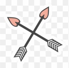 Cupid Love Arrow Line Sticker - Dart Flight Emoji,Cupid Arrow Emoji