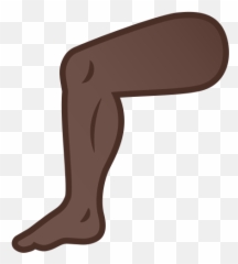 Dark Skin Tone Emoji - Emoji De Piernas,Legs Emoji