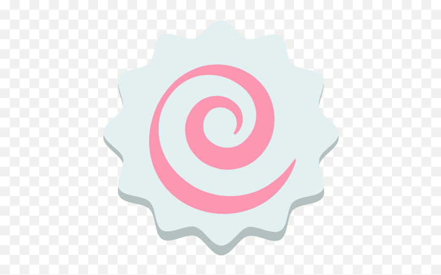 Fish Cake With Swirl Design Id 12573 Emojicouk - Spiral,Graphic Design Emoticons