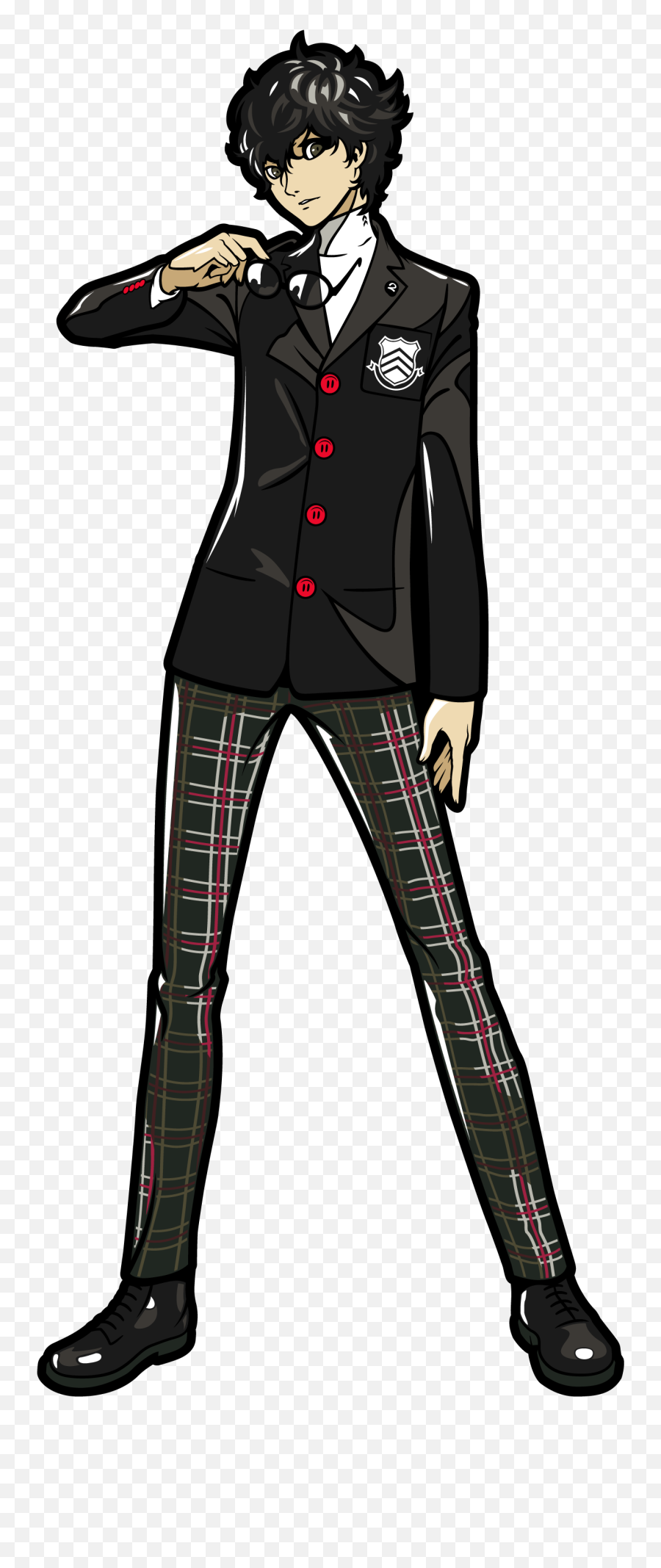 Protagonist - Persona Figpin Emoji,Ryuji Persona 5 Emoji Shirt