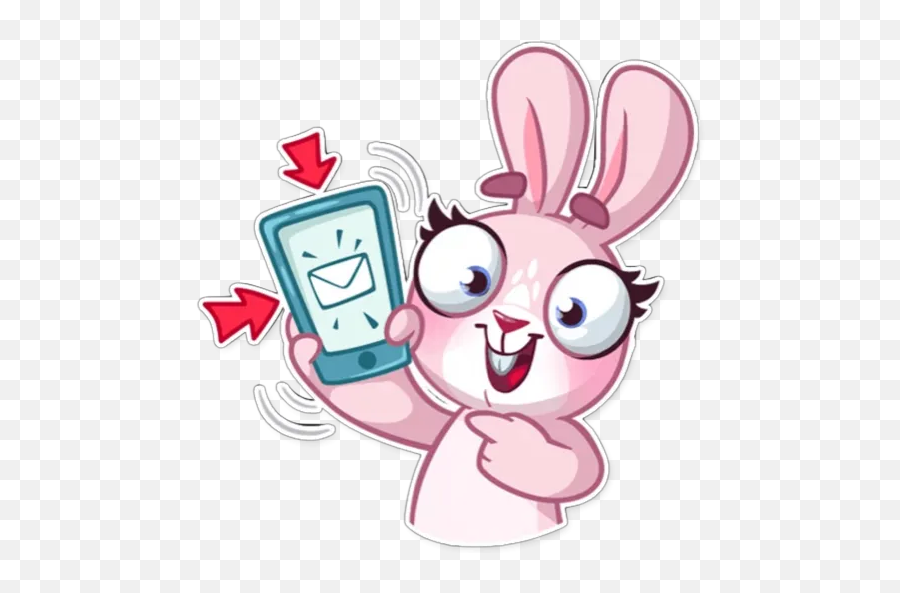 Rosy Bunny Stickers For Whatsapp - Conejo Emoji Telegram,Didi Gregorius Team Emojis 2019