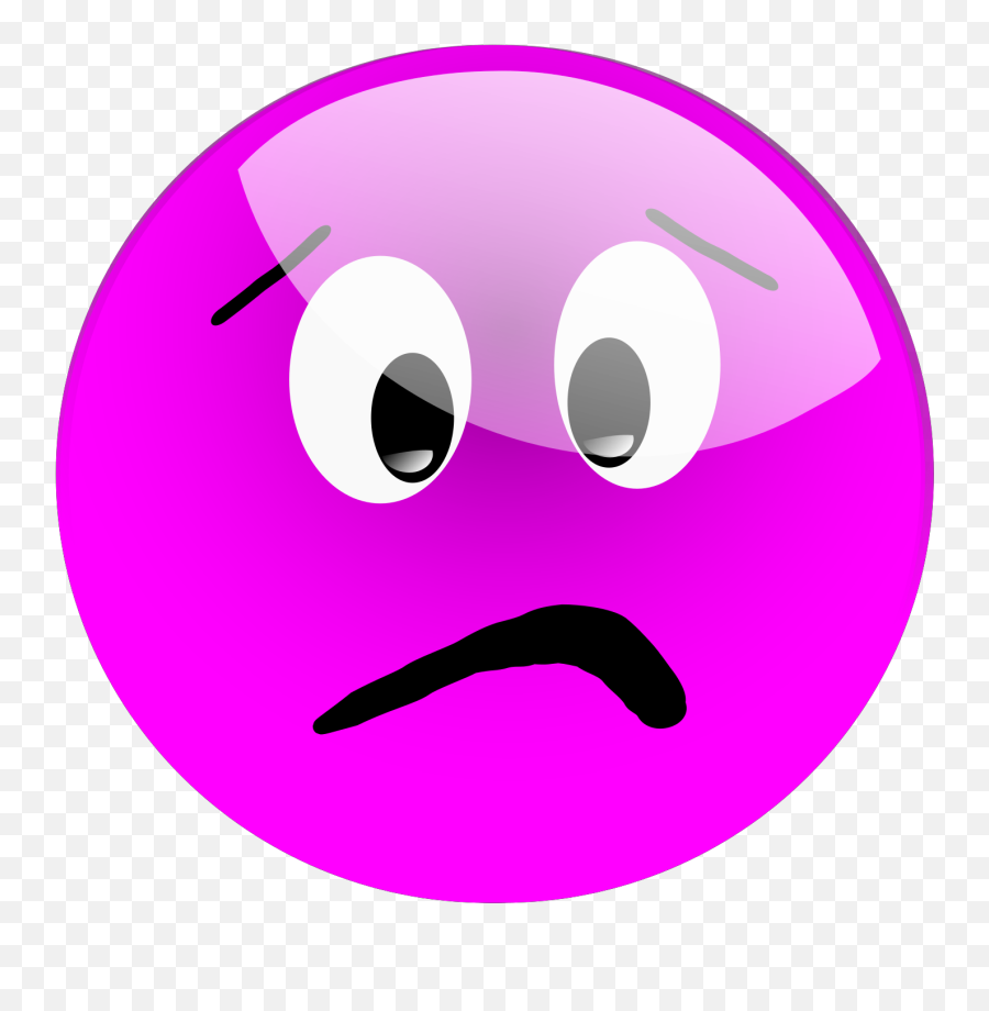 Glassy Smiley Emoticon Svg Vector - Emociones Miedo Color Morado Emoji,Emoticons Clipart Png