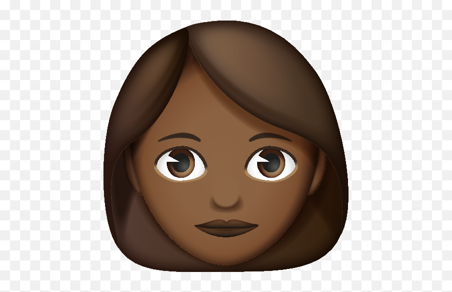 Emoji - Transparent Brown Hair Emoji,Emoji With Brown Hair
