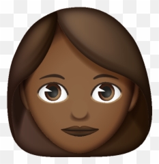 Emoji - Transparent Brown Hair Emoji,Emoji With Brown Hair