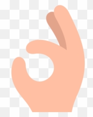 Download Emoji - Okay Illustration Full Size Png Image Sign Language,Thumb And Finger Ok Emoji