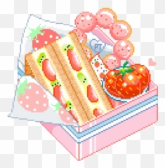 Pin - Pixel Food Emoji,Japanese Emoticons Relax