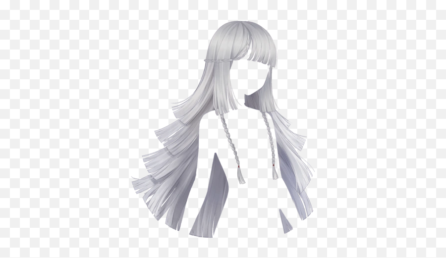 Anime Hair Girl Hair Drawing - Anime Lolita Hairstyle Drawing Emoji,Anime Hair Over Eyes Emotion