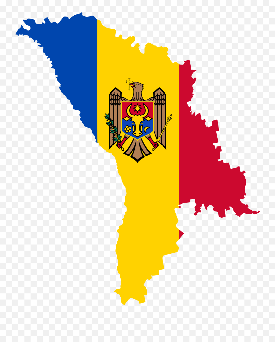 Flag Moldova Flag Moldova - Administrative Map Of Moldova Emoji,Kazakhstan Flag Emoji