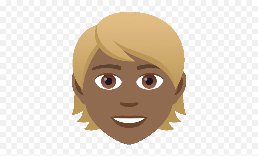 Blond Hair Joypixels Sticker - Human Skin Color Emoji,Face Cartoon Blonde Female Emojis