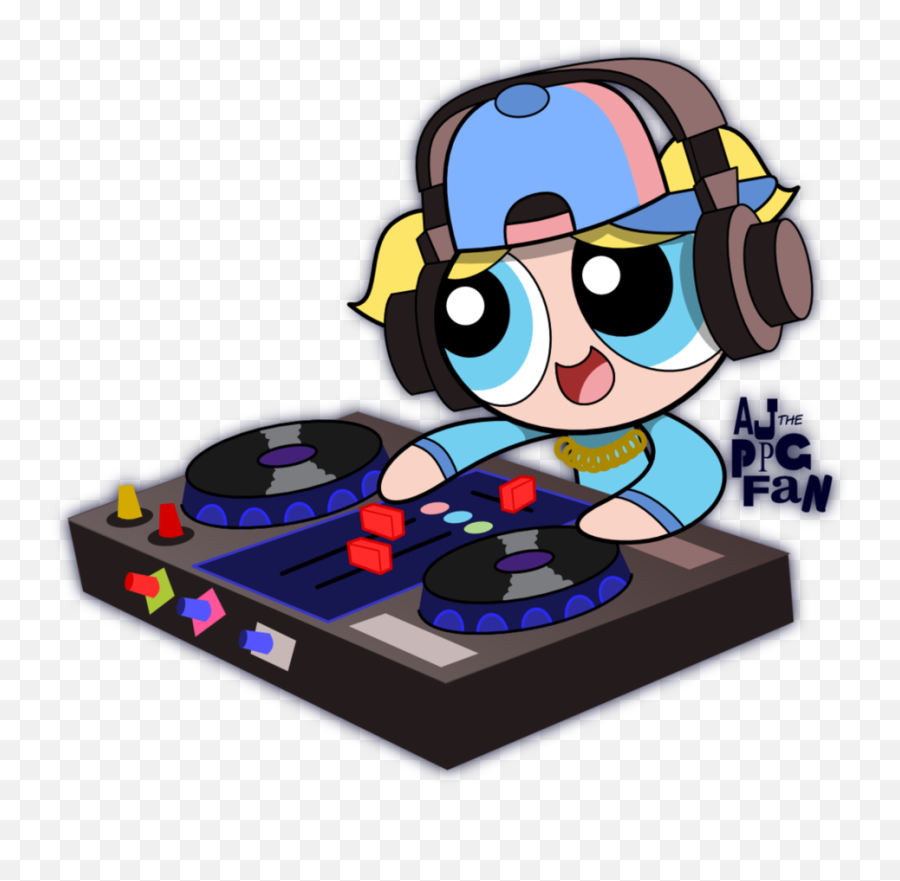 Vector Dj Girl Png Pic Png Arts Emoji,Powerpuff Girl Emojis