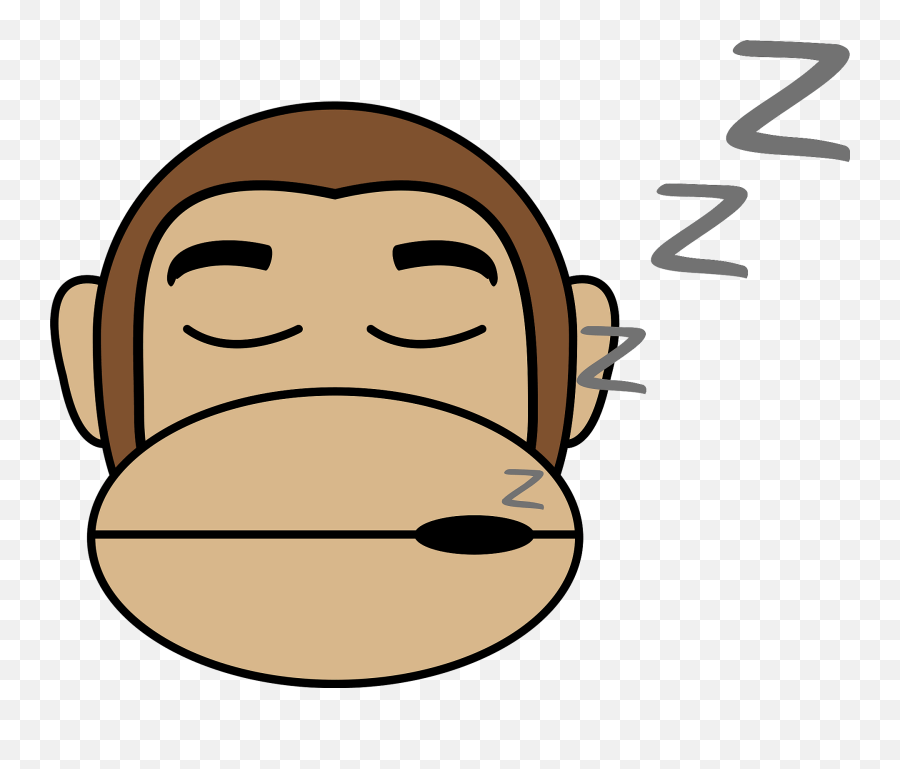 2051358 Sleeping Clipart Sleep Emoji - Sleeping Monkey Png,Sleeping Emoji