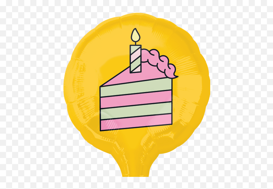 Cake Slice Balloon Cardalloon Emoji,Cake Emoticon Text For Facebook