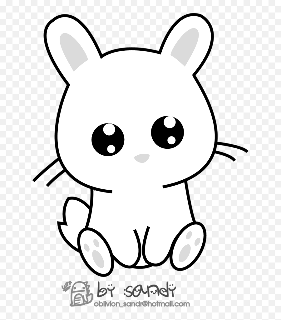Kawaii Bunny By Sandy Oblivion - Caratulas De Cosas Kawaii Emoji,Bunny Emoji