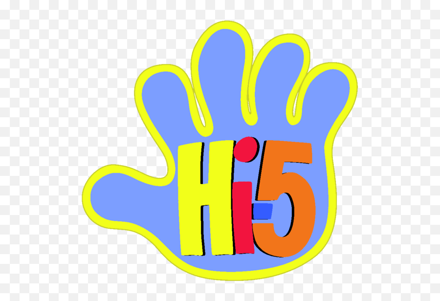 Hi Clipart Hi 5 Hi Hi 5 Transparent - Hi5 Logo Emoji,The Emoji Movie Hi-5