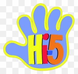 Hi Clipart Hi 5 Hi Hi 5 Transparent - Hi5 Logo Emoji,The Emoji Movie Hi-5