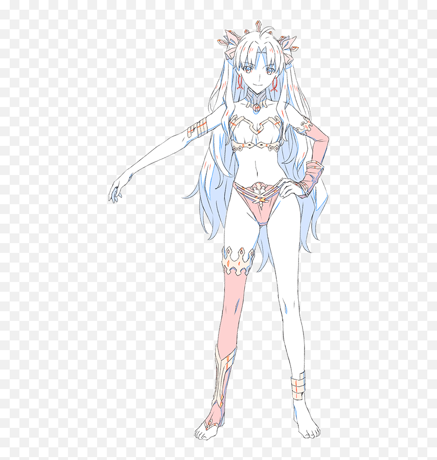 Anime Lineart Png - Ishtar Character Lineart Https Fate Fictional Character Emoji,Fate Grand Order Emoji