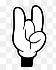 Picsart Aesthetic Rock Sticker - Pop Art Mickey Mouse Hand Emoji,Weezer Emoji