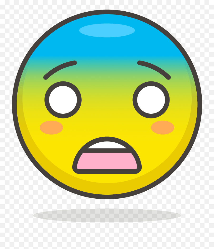Fearful Face Emoji Clipart Free Download Transparent Png - Fearful Face,Scared Emoji
