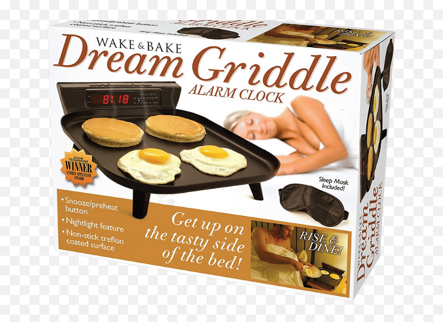 The Wake U0026 Bake Dream Griddle Alarm Clock Define Awesome - Fake Gift Boxes Emoji,Guess The Emoji Clock And = And Money