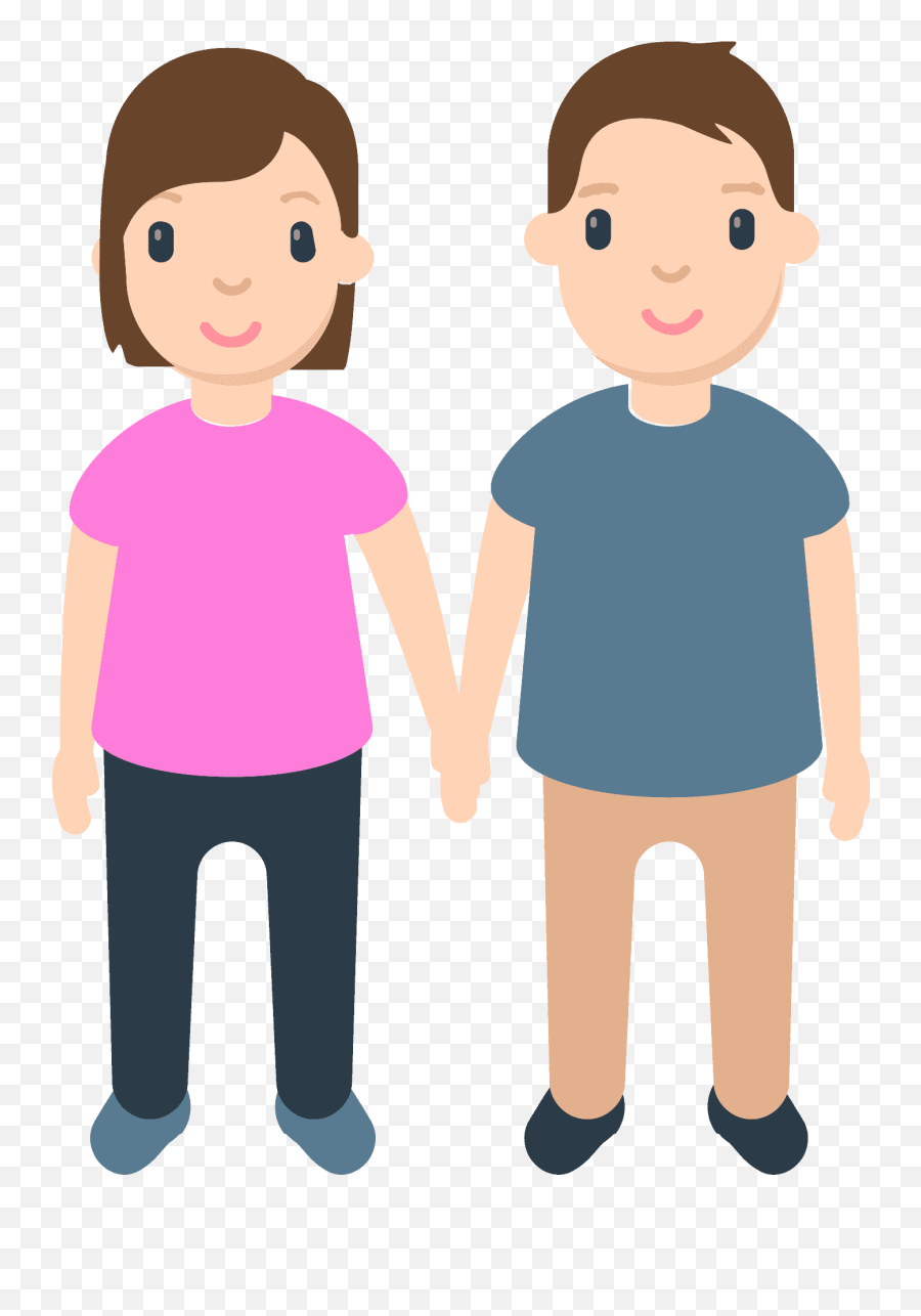 Man And Woman Holding Hands - Cartoon Man And Woman Holding Hands Emoji,Girls Holding Hands Emoji