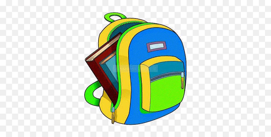 Backpack Clipart Cartoon Backpack Cartoon Transparent Free - Backpack Clipart Emoji,Emoji Bookbags