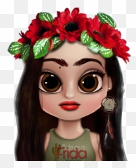 Fridakahlo Youngfrida Frida Sticker - Girly Emoji,Frida Khalo Emoji