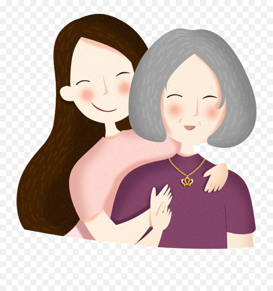 Download Mother S Daughter Happy Mother - Transparent Mother Daughter Png Emoji,Mom And Daughter Emoji Clear Background