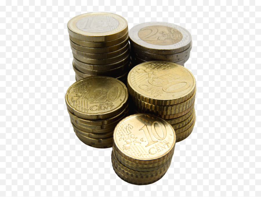 Euro Coins Stack Psd Official Psds - Stack Of Euro Coins Png Emoji,Coins Emoji