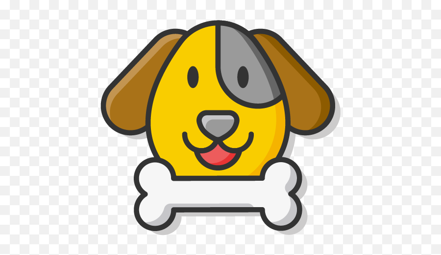Neighbor Called Animal - Dog Bone Clipart Emoji,Animated Dog Rescue Emoticon Emojis Or Clipart