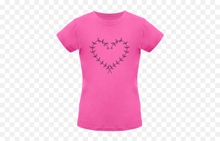 Girls Fruit Of The Loom T - Fruit Of The Loom Emoji,Emoji Short Tops With Hearts For Girls