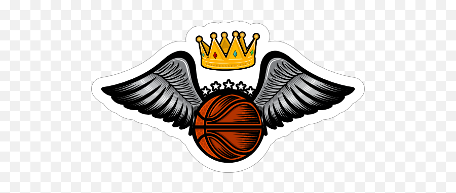 Crown And Wings Basketball Sticker Emoji,Fire Emblem Robin Emojis