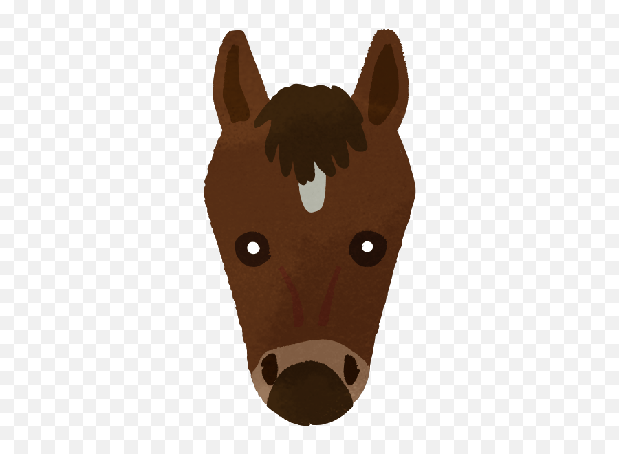 Smiling Horse Face Only Facing Front With Eyelash - Cute2u Emoji,Powerpoint Emojis Horse