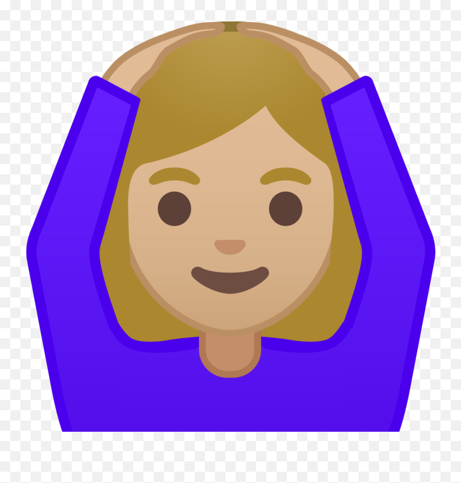 Woman Gesturing Ok Medium Light Skin Tone Icon Noto Emoji - Meaning,Ok Emoji Png